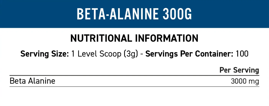 Beta Alanina Applied Nutrition 300g Sin Sabor