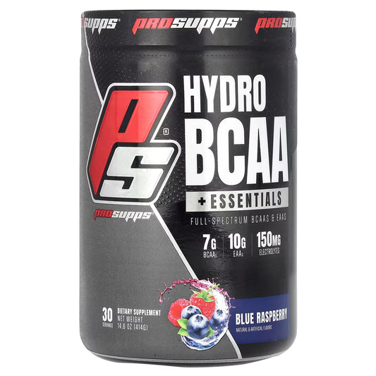 Envase de ProSupps HydroBCAA sabor Blueberry.