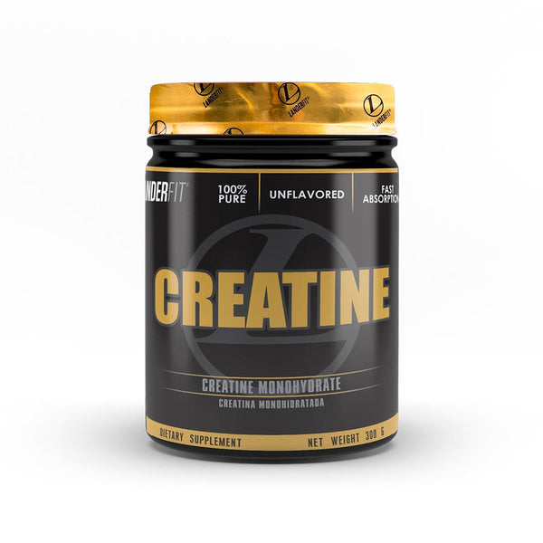 Envase de Creatina Landerfit 300g sin sabor.
