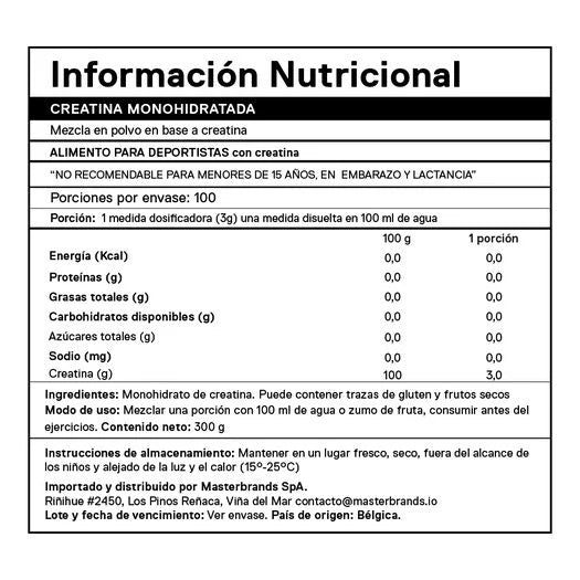 Envase de Creatina Monohidratada QNT 800g