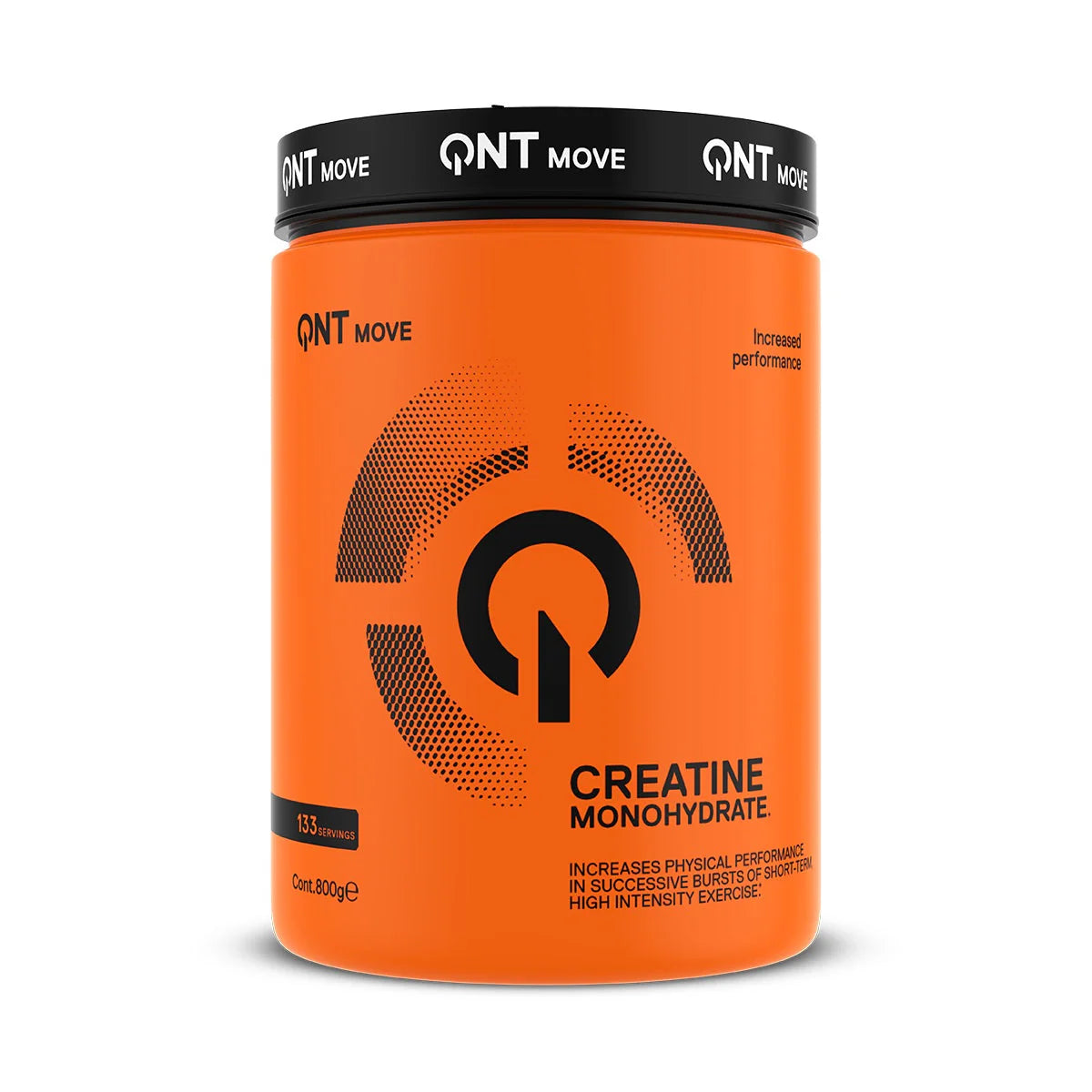 Envase de creatina monohidratada QNT 300g.