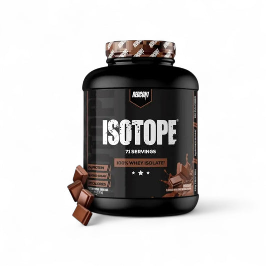 Envase de Proteína Isolate Redcon1 5.1 lbs sabor chocolate.