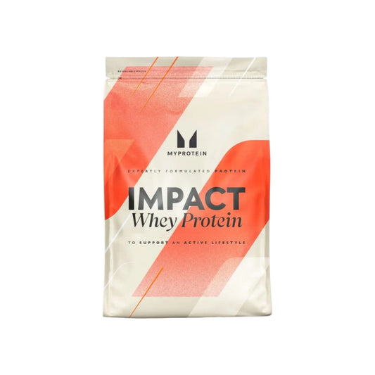 Bolsa de Proteína Myprotein Impact Whey 5.5 lb sabor vainilla.