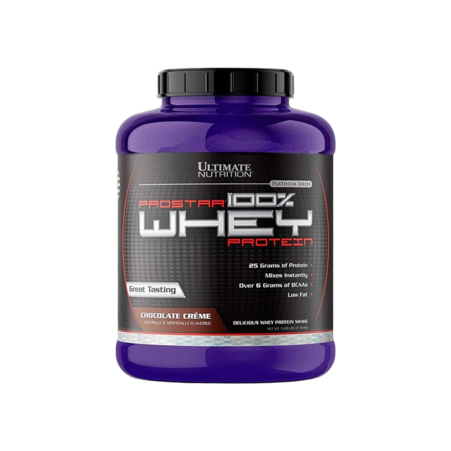 Envase de Proteína Ultimate Nutrition Prostar 5 lbs sabor Chocolate.