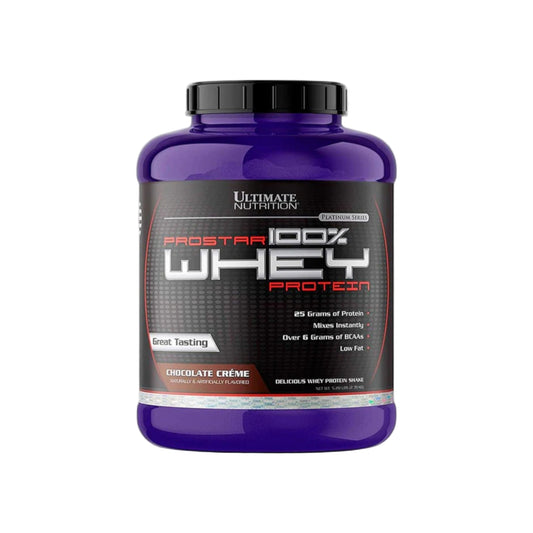 Envase de Proteína Ultimate Nutrition Prostar 5 lbs sabor Chocolate.