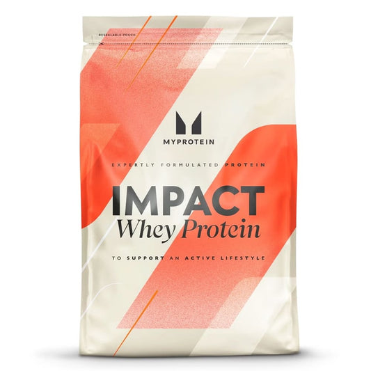 Bolsa de Proteína Myprotein Impact Whey sabor Chocolate Brownie.