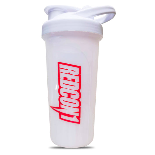 Shaker REDCON1 verde de 700 ml con logo.