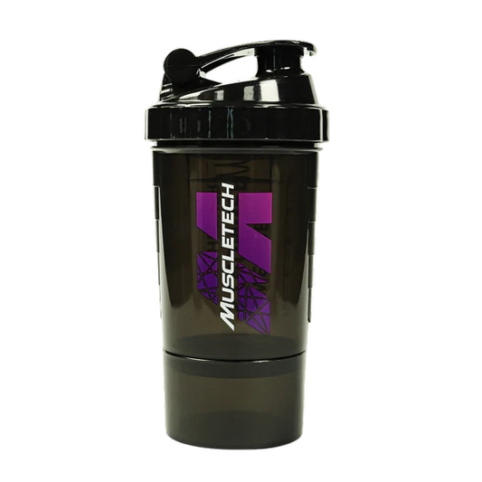 Shaker Muscletech 500ml con Compartimiento Purple