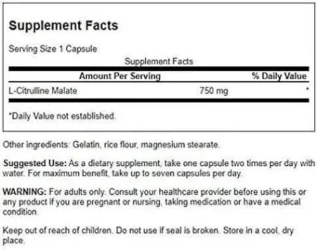 Frasco de Citrulina Malato Swanson 750mg