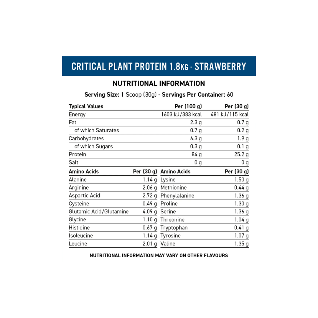 Envase de proteína en polvo vegana sabor vainilla de Applied Nutrition.