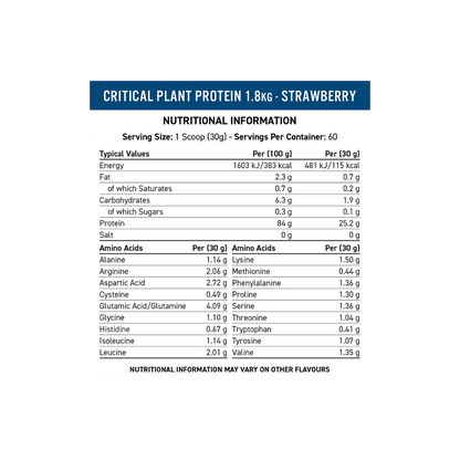 Envase de proteína en polvo vegana sabor vainilla de Applied Nutrition.