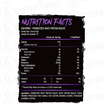 Proteína Hexacore ISO Hydro 5 lbs Chocolate