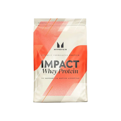 Bolsa de Proteína Myprotein Impact Whey 5.5 lb sabor vainilla.