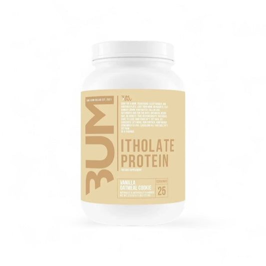 Envase de Proteína Isolate Raw Nutrition sabor vainilla.